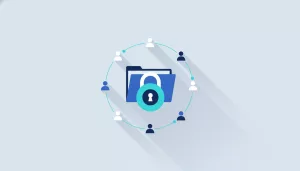 Illustration d'un dossier de données personnelles protégé par un cadenas
